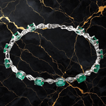 Verdant Stone Link Bracelet