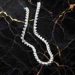 Heart-Cut Tennis Necklace