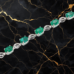 Verdant Stone Link Bracelet