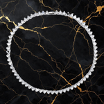 Heart-Cut Tennis Necklace