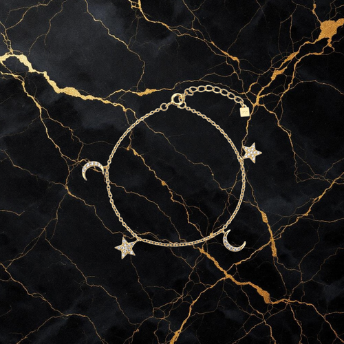 Celestial Stardust Sterling Silver Bracelet