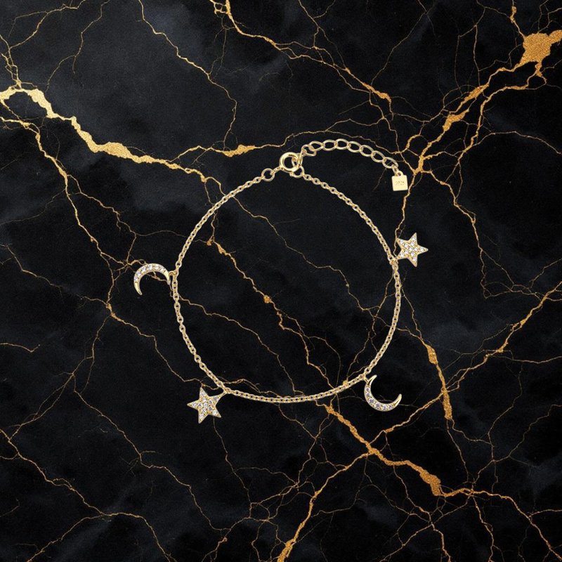 Celestial Stardust Sterling Silver Bracelet