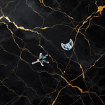 Celestial Star & Crescent Stud Earrings