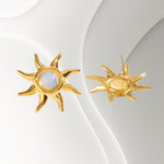 Solaris Opal Sun Stud Earrings