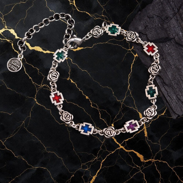 Flora Crystal Link Bracelet