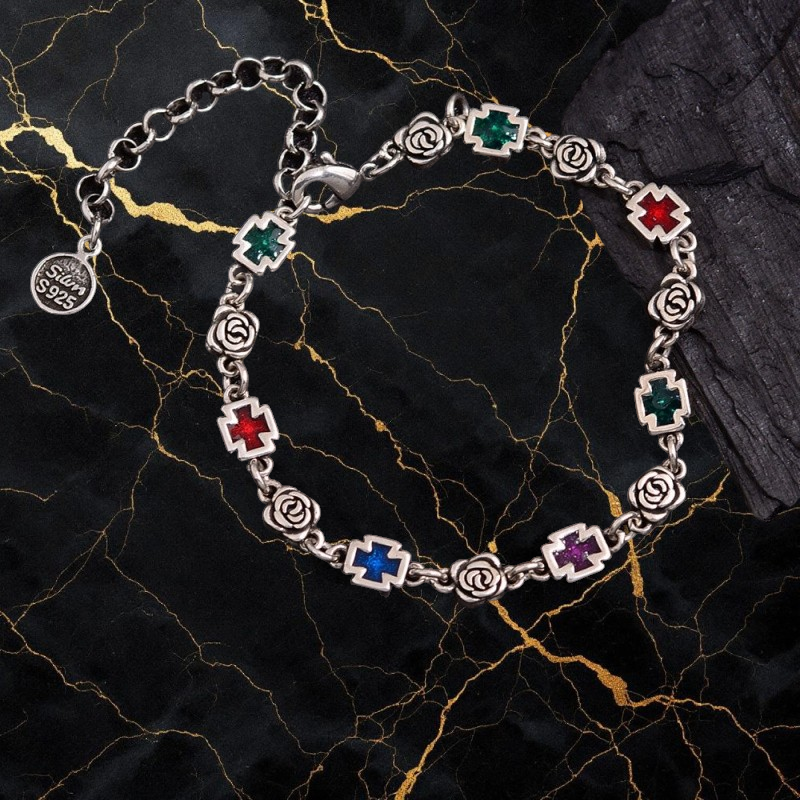 Flora Crystal Link Bracelet