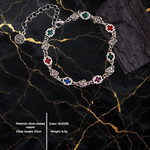 Flora Crystal Link Bracelet