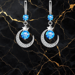 Celestial Moon & Star Drop Earrings