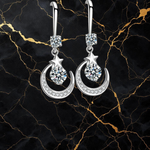 Celestial Moon & Star Drop Earrings