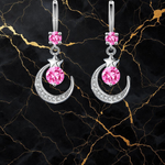 Celestial Moon & Star Drop Earrings